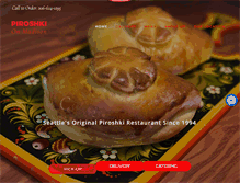 Tablet Screenshot of piroshkirestaurant.com